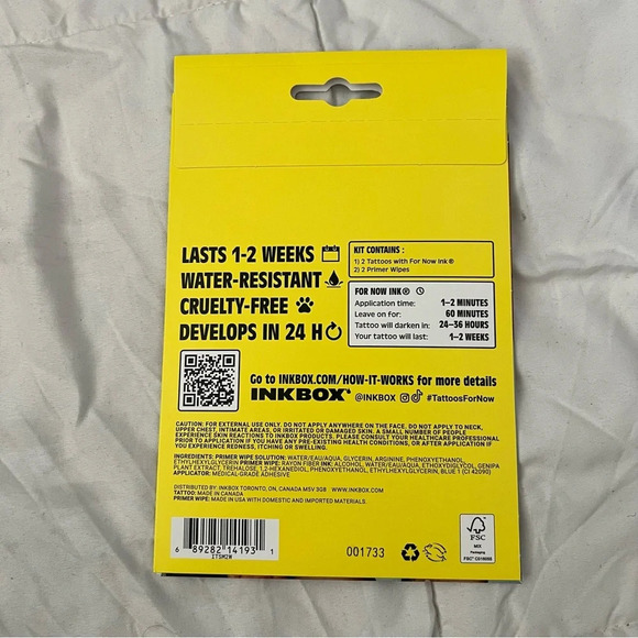 Set of Four NEW Inkbox Temporary Tattoos Celestial Sun and Moon 2-Pack Astronomy - Picture 3 of 4